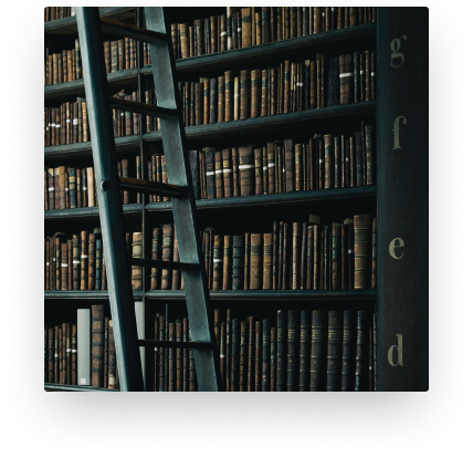 Library shelves